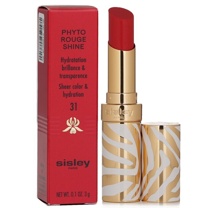 Sisley Phyto Rouge Shine Hydrating Glossy Lipstick - # 31 Sheer Chili 3g/0.1oz