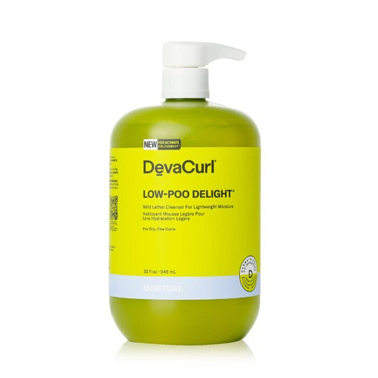 DevaCurl Low-Poo Delight Milder Schaumreiniger für leichte Feuchtigkeit – für trockene, feine Locken 946 ml/32 oz