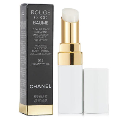 Chanel Rouge Coco Baume Feuchtigkeitsspendender, verschönernder getönter Lippenbalsam – Nr. 912 Dreamy White 3 g/0,1 oz