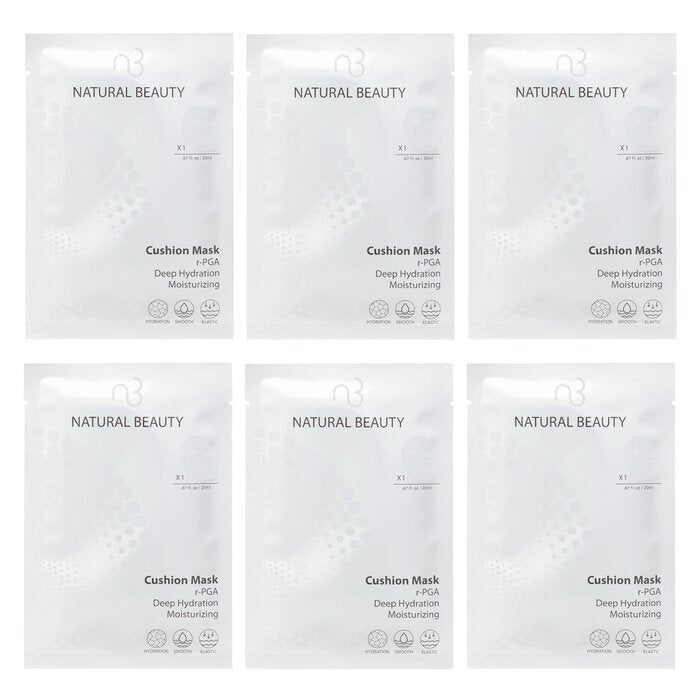Natural Beauty r-PGA Feuchtigkeitsspendende Kissenmaske mit Tiefenwirkung, 6 x 20 ml