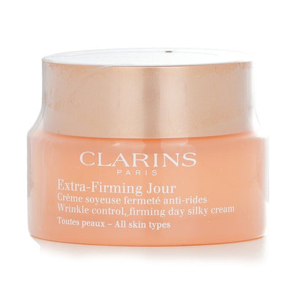 Clarins Extra Firming Jour Wrinkle Control, straffende seidige Tagescreme (für alle Hauttypen), 50 ml