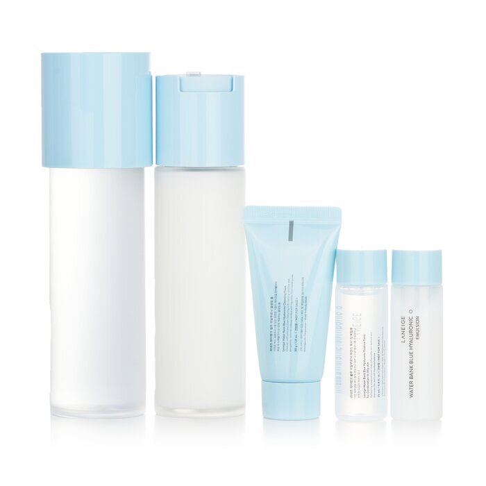 Laneige Water Bank Blue Hyaluronic 2 Step Essential Set (Für Mischhaut bis fettige Haut) 5-tlg