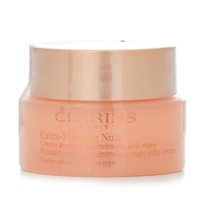 Clarins Extra Firming Nuit Wrinkle Control, regenerierende seidige Nachtcreme (für alle Hauttypen) 50 ml