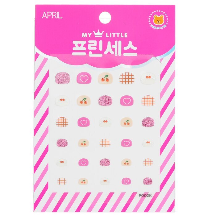 April Korea Princess Nagelaufkleber für Kinder - # P002K 1 Packung