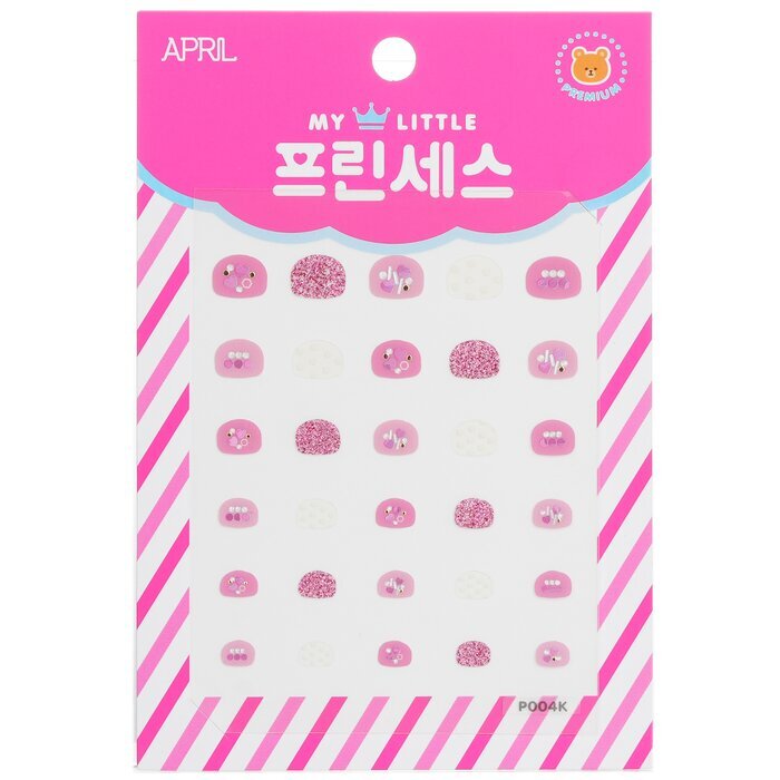 April Korea Princess Nagelaufkleber für Kinder - # P004K 1 Packung