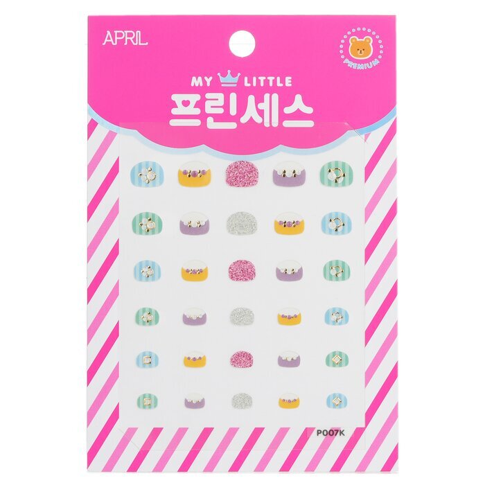 April Korea Princess Nagelaufkleber für Kinder - # P007K 1 Packung