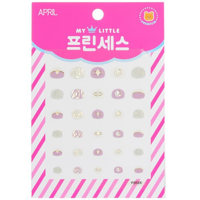 April Korea Princess Nagelaufkleber für Kinder - # P013K 1 Packung