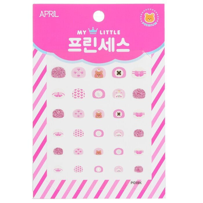 April Korea Princess Nagelaufkleber für Kinder - # P015K 1 Packung