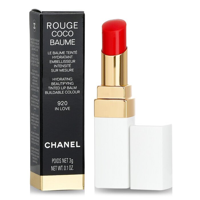 Chanel Rouge Coco Baume Feuchtigkeitsspendender, verschönernder getönter Lippenbalsam – Nr. 920 In Love, 3 g/0,1 oz