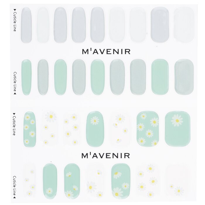 Mavenir Nagelaufkleber (blau) – # Daisy Goblin Nail 32 Stück