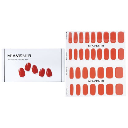 Mavenir Nagelaufkleber (Rot) – # Red Cocktail Nail 32 Stück