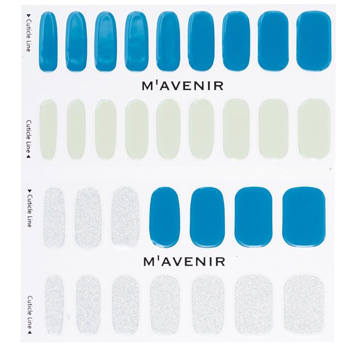 Mavenir Nagelaufkleber (blau) – # Brillante Blue Nail 32 Stück
