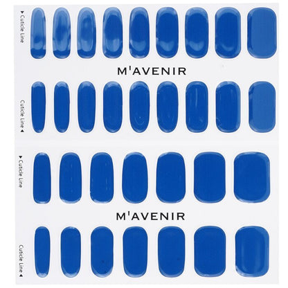 Mavenir Nagelaufkleber (Blau) – # Classic Navy Nail, 32 Stück