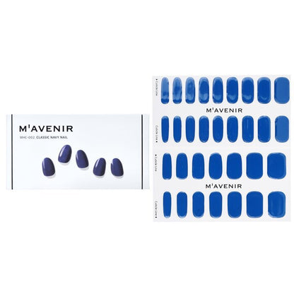 Mavenir Nagelaufkleber (Blau) – # Classic Navy Nail, 32 Stück