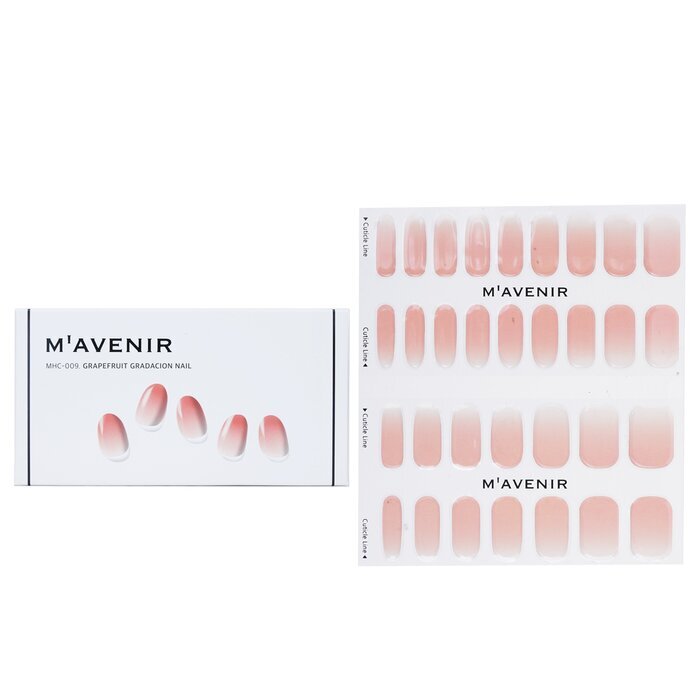 Mavenir Nagelaufkleber (Pink) – Grapefruit-Gradacion-Nagel, 32 Stück