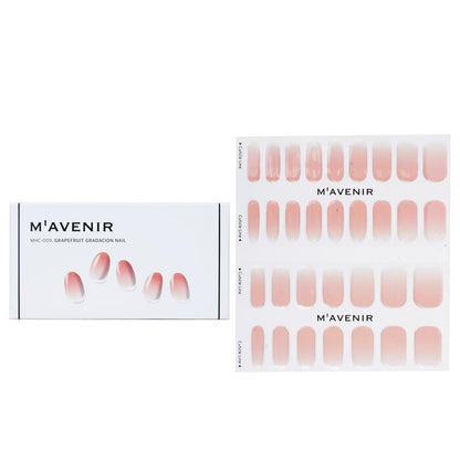 Mavenir Nagelaufkleber (Pink) – Grapefruit-Gradacion-Nagel, 32 Stück