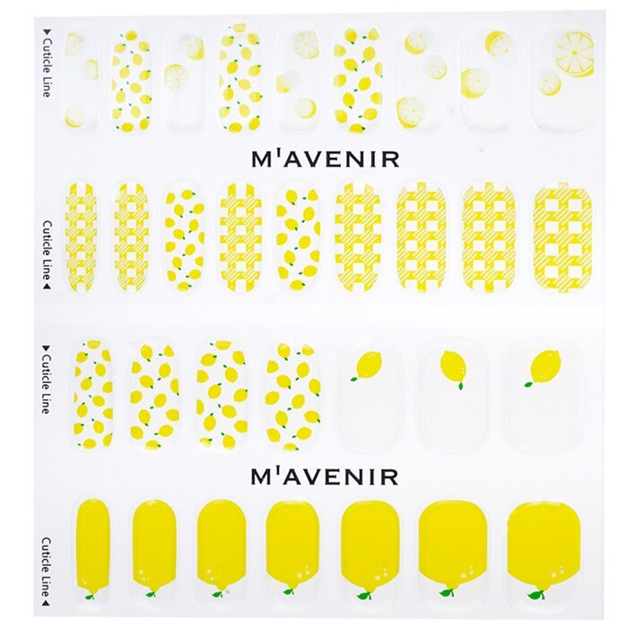 Mavenir Nagelaufkleber (Gelb) – # Lemon Drop Nail 32 Stück