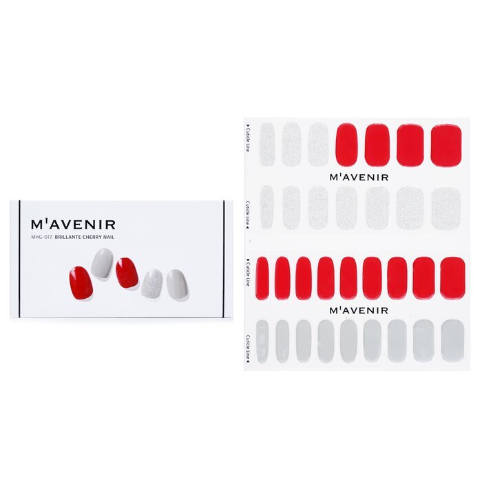 Mavenir Nagelaufkleber (Rot) – # Brillante Cherry Nail 32 Stück