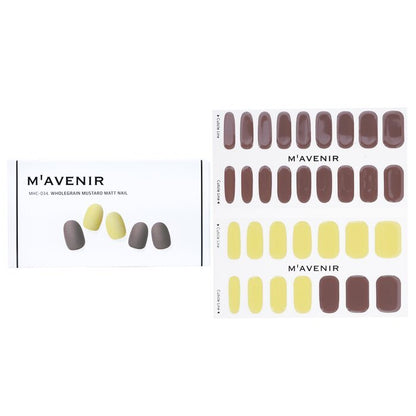 Mavenir Nagelaufkleber (verschiedene Farben) – # Wholegrain Mustard Matt Nail, 32 Stück