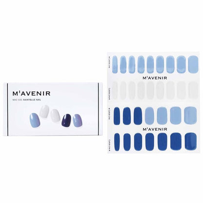 Mavenir Nagelaufkleber (Blau) – # Rainyblue Nail 32 Stück