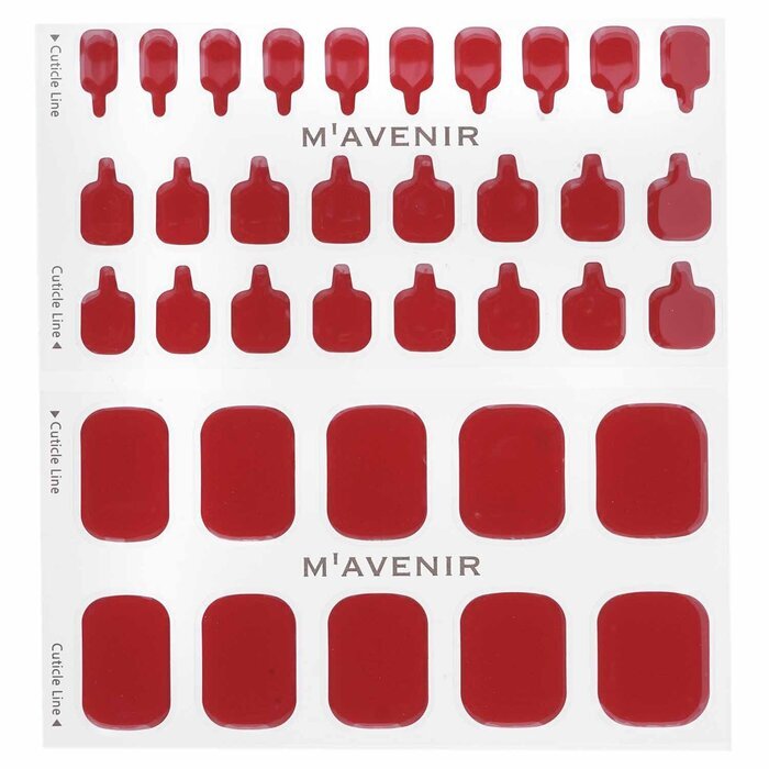 Mavenir Nagelaufkleber (Rot) - # Glass Of Wine Pedi 36Stk