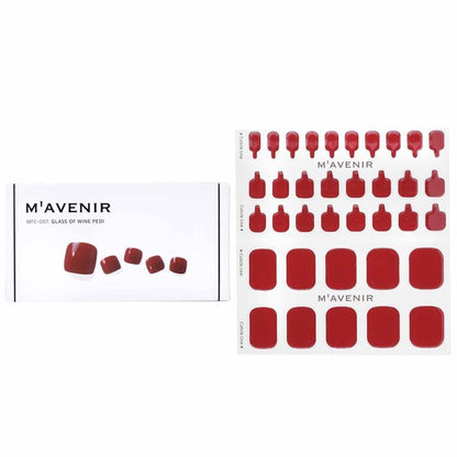 Mavenir Nagelaufkleber (Rot) - # Glass Of Wine Pedi 36Stk