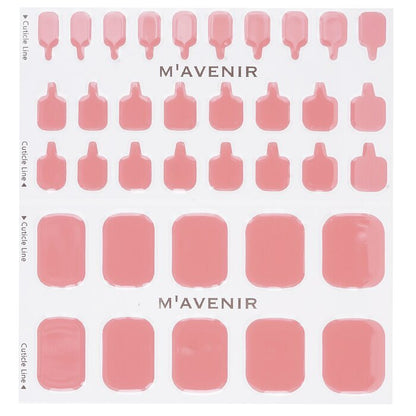 Mavenir Nagelaufkleber (Pink) – # Autumn Pink Rose Pedi, 36 Stück
