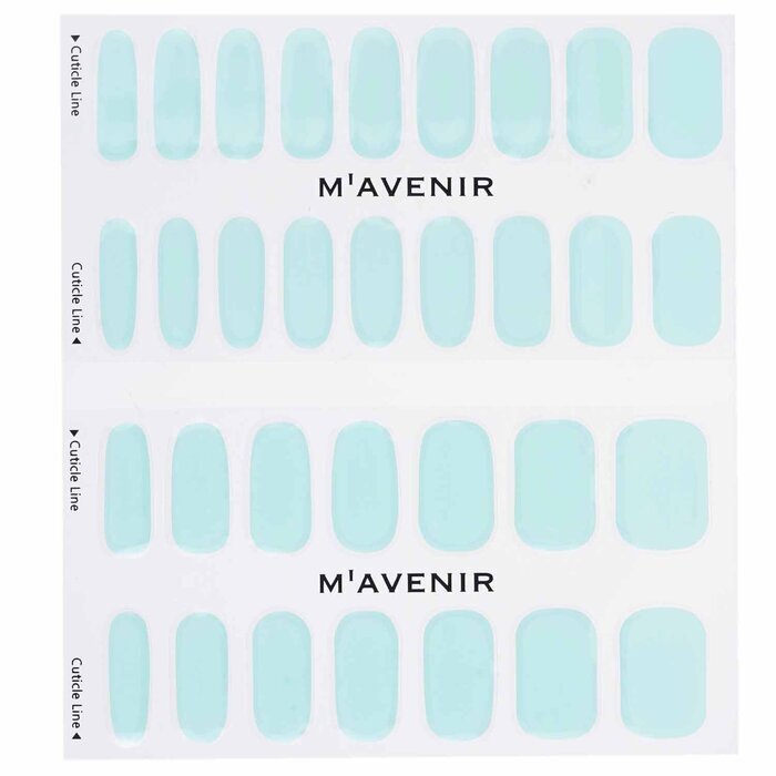 Mavenir Nagelaufkleber (Blau) – # Aqua Garden Nail 32 Stück