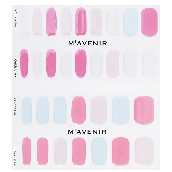 Mavenir Nagelaufkleber (verschiedene Farben) – # Flower Road Nail, 32 Stück