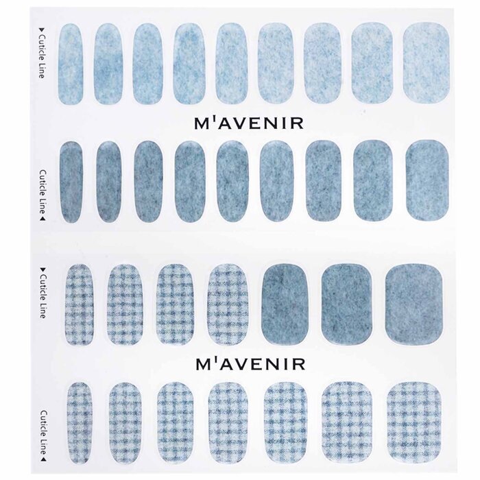 Mavenir Nagelaufkleber (blau) – # Daily Knit Nail 32 Stück