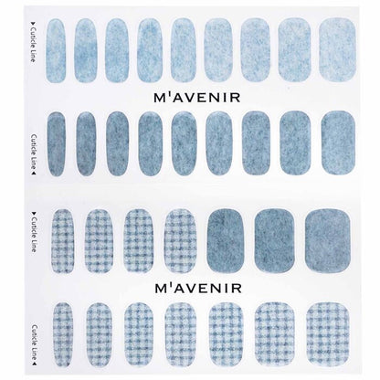 Mavenir Nagelaufkleber (blau) – # Daily Knit Nail 32 Stück
