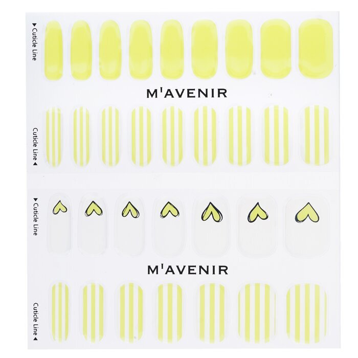 Mavenir Nagelaufkleber (Gelb) – # Cheer Love Nail 32 Stück