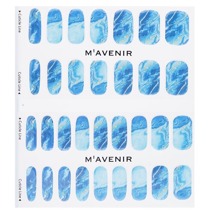 Mavenir Nagelaufkleber (blau) – # A Starlit Night Nail, 32 Stück