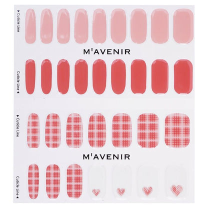 Mavenir Nagelaufkleber (Pink) – # Glen Check Antik Pink Nail 32 Stück
