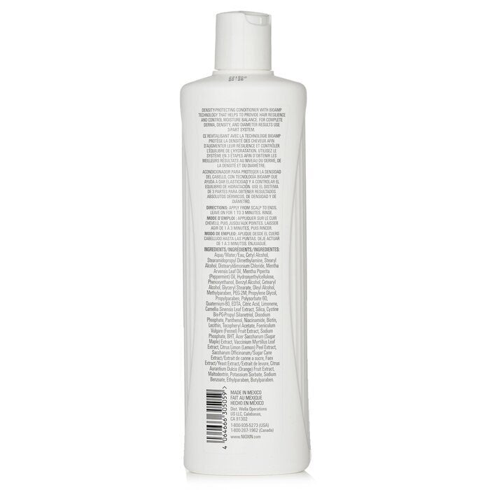 Nioxin Density System 3 Scalp Therapy Conditioner (Colored Hair, Light Thinning, Color Safe) 500ml/16.9oz