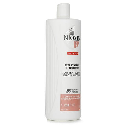 Nioxin Density System 3 Scalp Therapy Conditioner (Colored Hair, Light Thinning, Color Safe) 1000ml/33.8oz