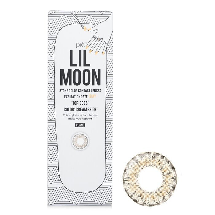 Pia Lilmoon Cremebeige 1 Tag Farbkontaktlinsen - - 0,00 10 Stück