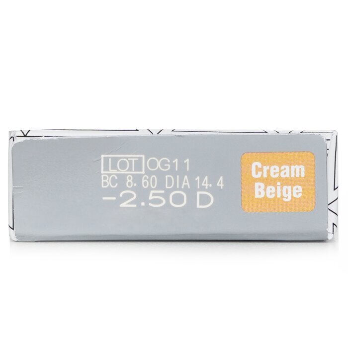 Pia Lilmoon Cremebeige 1-Tages-Farbkontaktlinsen - - 2,50 10 Stück