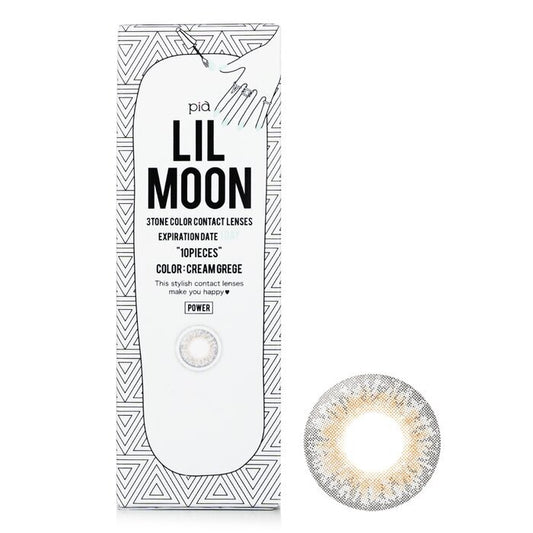 Pia Lilmoon Cream Grege 1-Tages-Farbkontaktlinsen -0,00 10 Stück