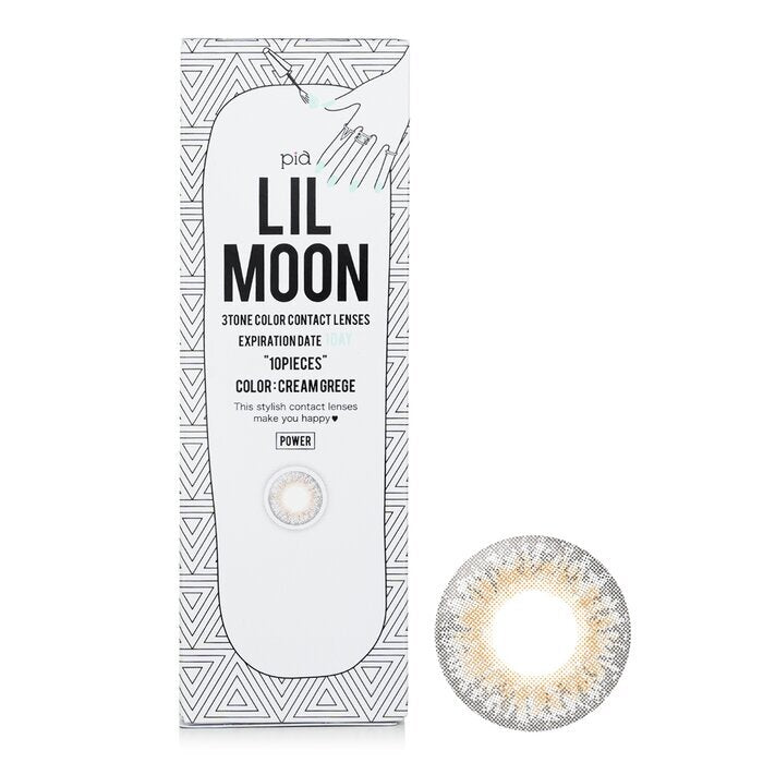 Pia Lilmoon Cream Grege 1-Tages-Farbkontaktlinsen - - 2,00 10 Stück