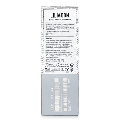 Pia Lilmoon Cream Grege 1-Tages-Farbkontaktlinsen - - 4,00 10 Stück