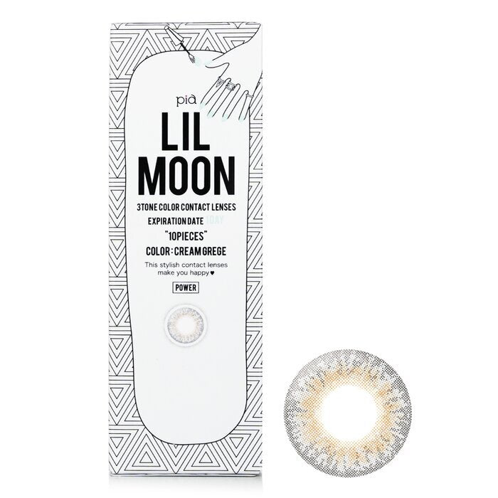 Pia Lilmoon Cream Grege 1-Tages-Farbkontaktlinsen - - 4,00 10 Stück