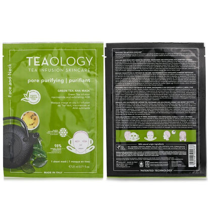 Teaology Green Tea AHA Face & Neck Mask 21ml/0.17oz