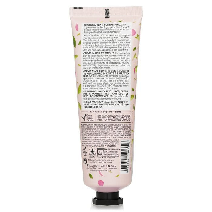 Teaology – Hand- und Nagelcreme mit schwarzem Rosentee, 75 ml