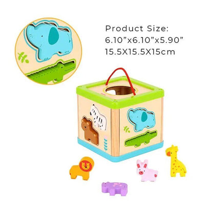 Tooky Toy Co Animal Sorter 16x16x15cm