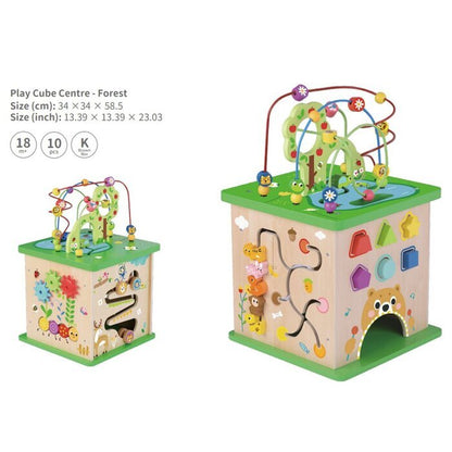 Tooky Toy Co Spielwürfel-Center - Wald 34x34x59cm