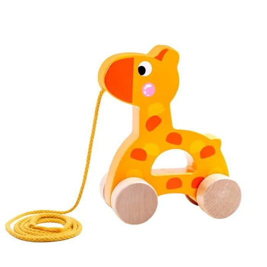 Tooky Toy Co. Nachziehspielzeug - Giraffe 13x6x15cm