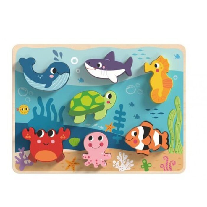 Tooky Toy Co Chunky Puzzle - Marine 30x21x2cm