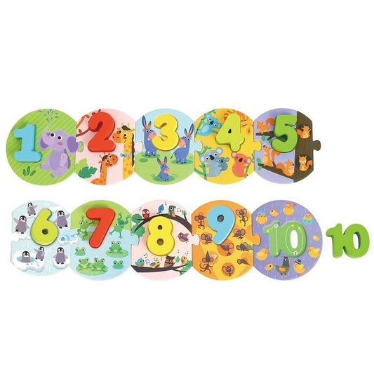 Tooky Toy Co Zahlenpuzzle 100x10x2cm