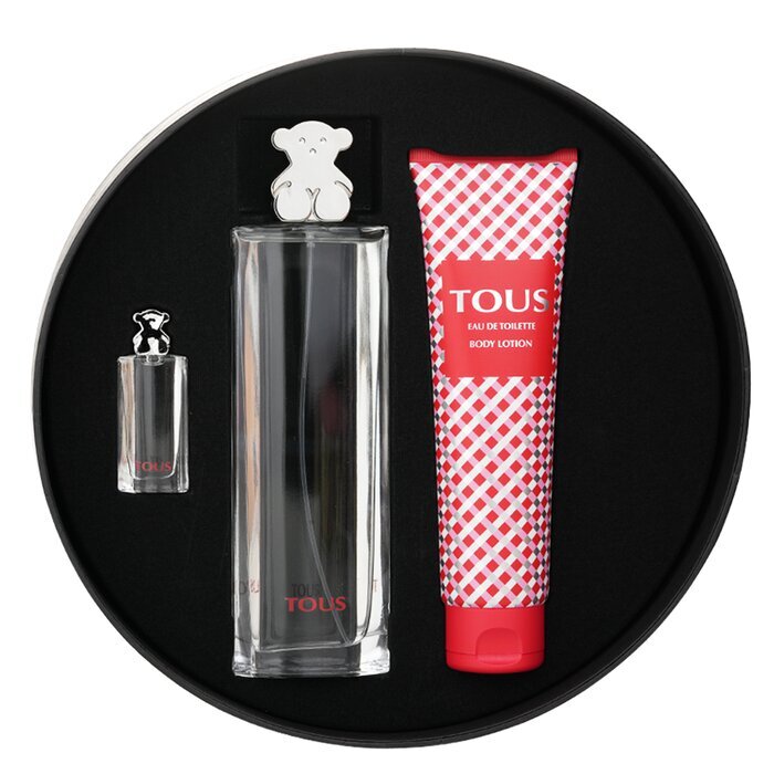 Tous Eau de Toilette Spray 90 ml + Eau de Toilette Spray 4,5 ml + Körperlotion 150 ml 3 Stück